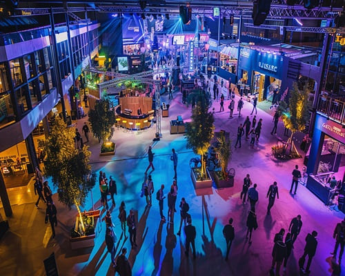 Corporate mall events